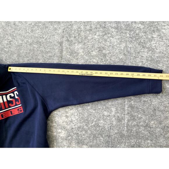 Ole Miss hoodie University of Mississippi Mens 2XL Rebels Blue College Football - Picture 6 of 7